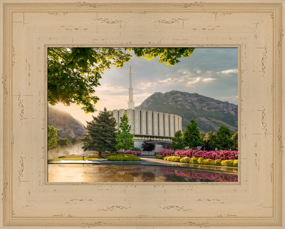 Provo Temple - Summer Splendor by Robert A Boyd