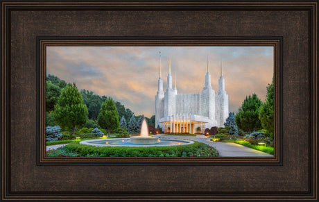 Washington DC Temple - Fountains by Robert A Boyd