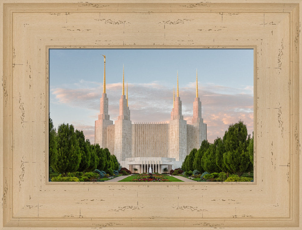 Washington DC Temple - Sunrise by Robert A Boyd