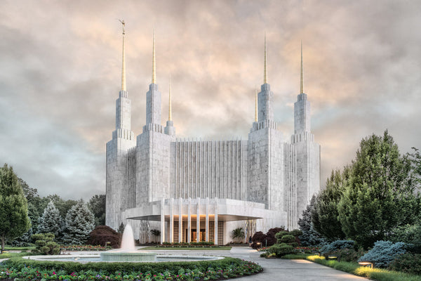Washington DC Temple - Chrome Series by Robert A Boyd | Altus Fine Art