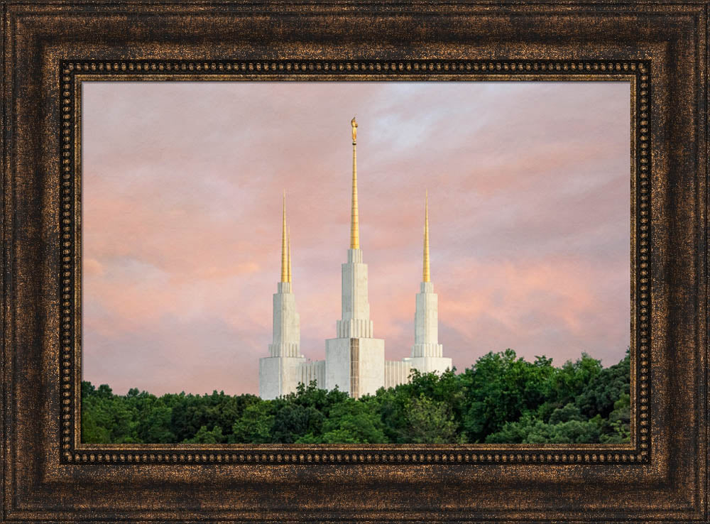 Washington DC Temple - Spires by Robert A Boyd