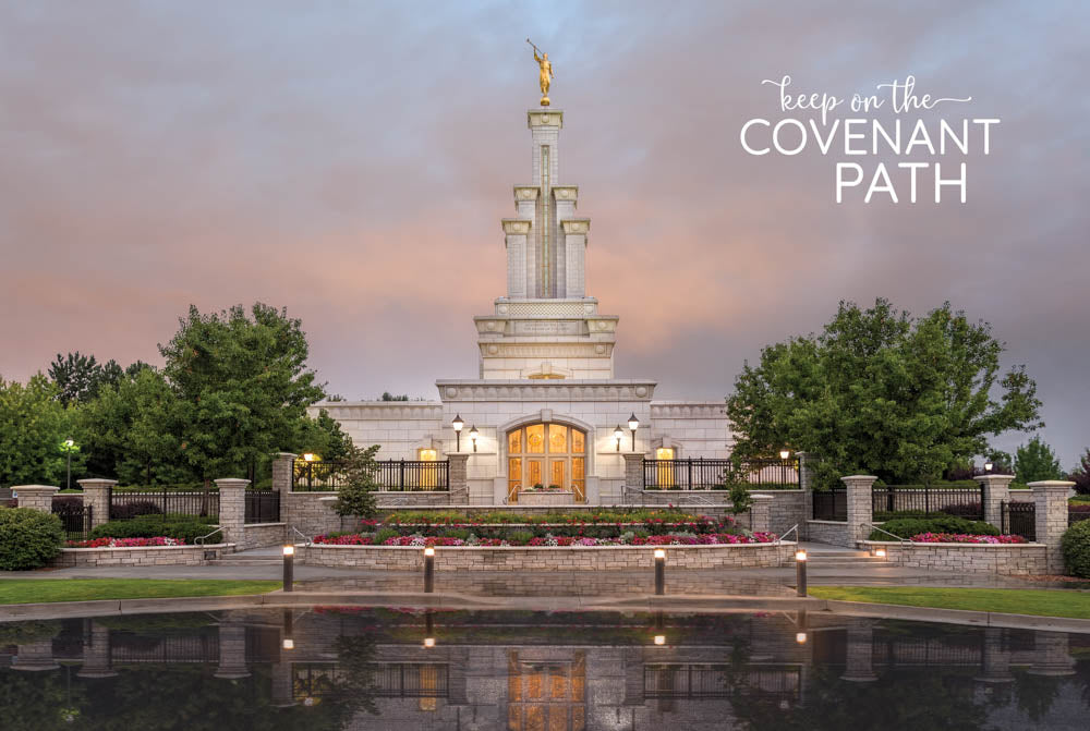 Columbia River Temple - Covenant Path 12x18 repositionable poster