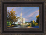 Seattle Temple - Evening Light by Robert A Boyd