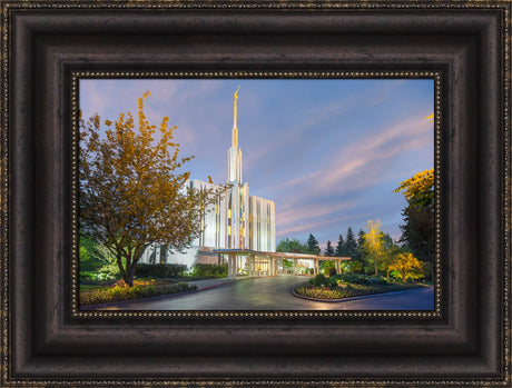 Seattle Temple - Evening Light by Robert A Boyd