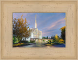 Seattle Temple - Evening Light by Robert A Boyd