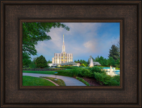 Seattle Temple - Fountains by Robert A Boyd