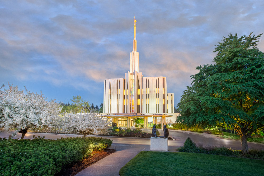 Seattle Temple - Garden Path by Robert A Boyd