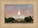 Jordan River Temple - Evening by Robert A Boyd