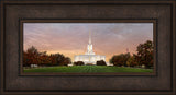 Jordan River Temple - Fall Sunset Panoramic by Robert A Boyd