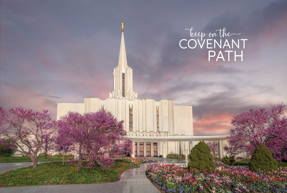 Jordan River Temple - Covenant Path Series 12x18 repositionable poster