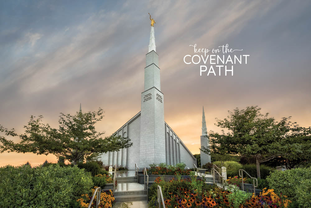 Boise Temple - Covenant Path 12x18 repositionable poster