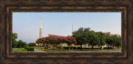 Dallas Temple - Panoramic Trees by Robert A Boyd