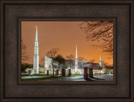 Chicago Temple - Evening Glow by Robert A Boyd