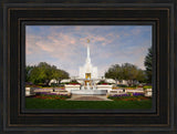 Denver Temple - Sunset by Robert A Boyd