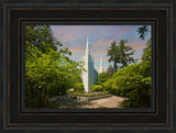 Portland Temple - Springtime by Robert A Boyd