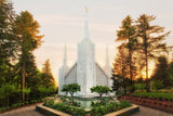 Portland Temple - Sunset by Robert A Boyd