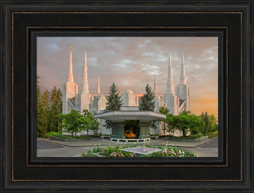 Portland Temple - Eventide by Robert A Boyd