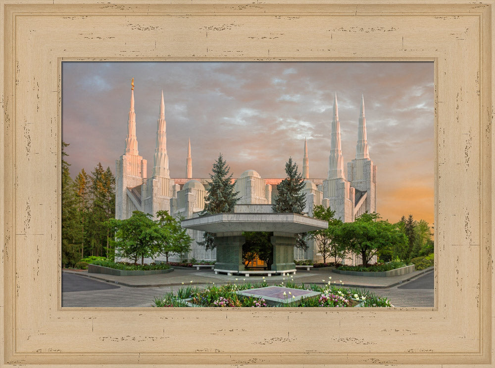 Portland Temple - Eventide by Robert A Boyd