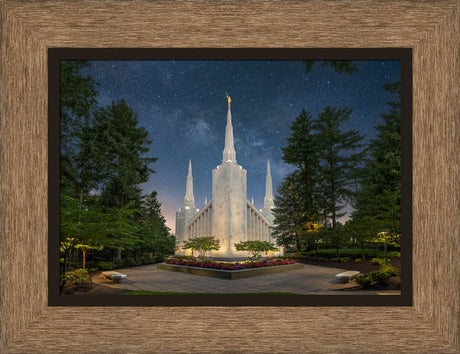 Portland Temple - Night Majesty by Robert A Boyd