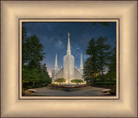 Portland Temple - Night Majesty by Robert A Boyd