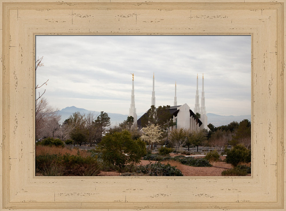 Las Vegas Temple - Desertscape by Robert A Boyd