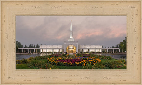 Toronto Temple - Autumn Sky by Robert A Boyd