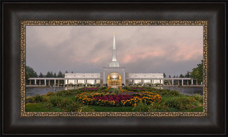 Toronto Temple - Autumn Sky by Robert A Boyd