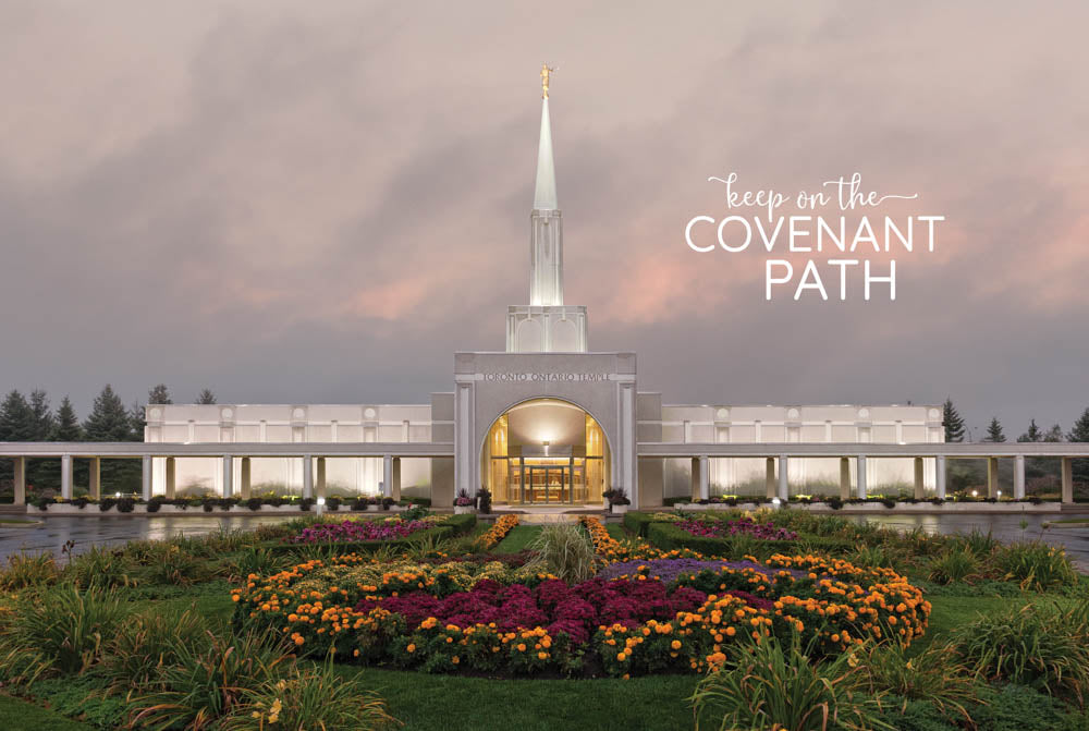 Toronto Temple - Autumn Sky 12x18 repositionable poster