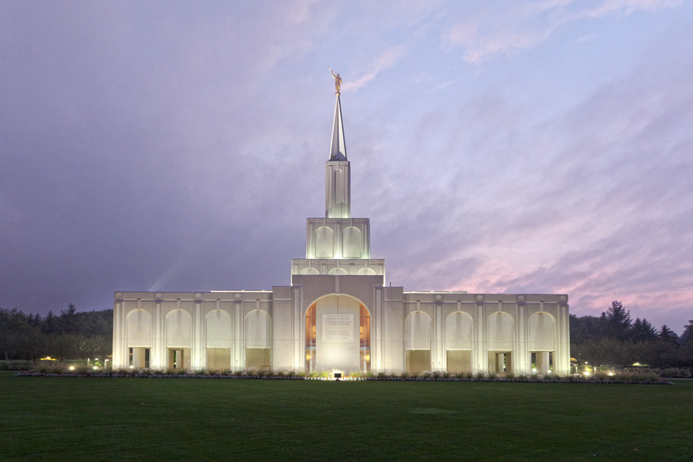 Toronto Temple - Lavender Sky by Robert A Boyd