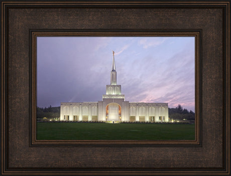 Toronto Temple - Lavender Sky by Robert A Boyd