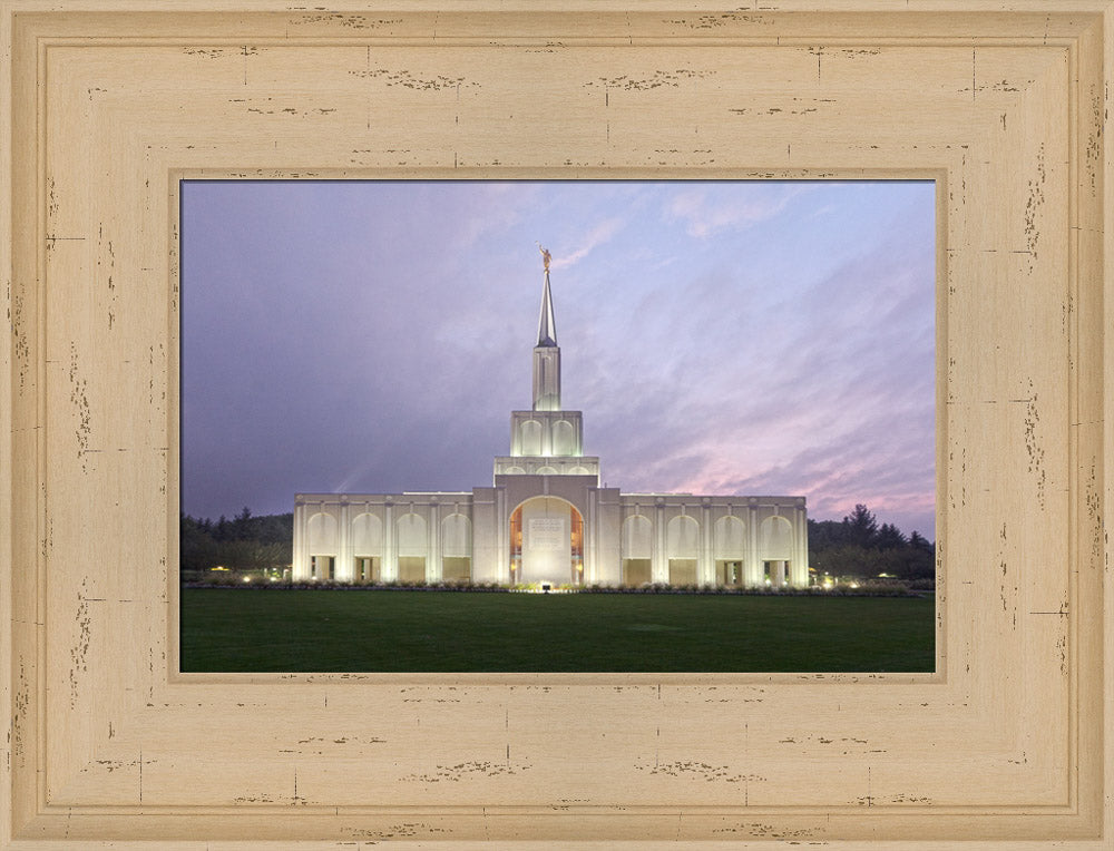 Toronto Temple - Lavender Sky by Robert A Boyd