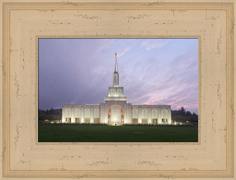 Toronto Temple - Lavender Sky by Robert A Boyd