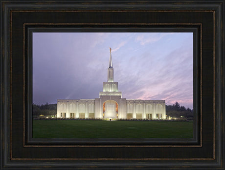 Toronto Temple - Lavender Sky by Robert A Boyd