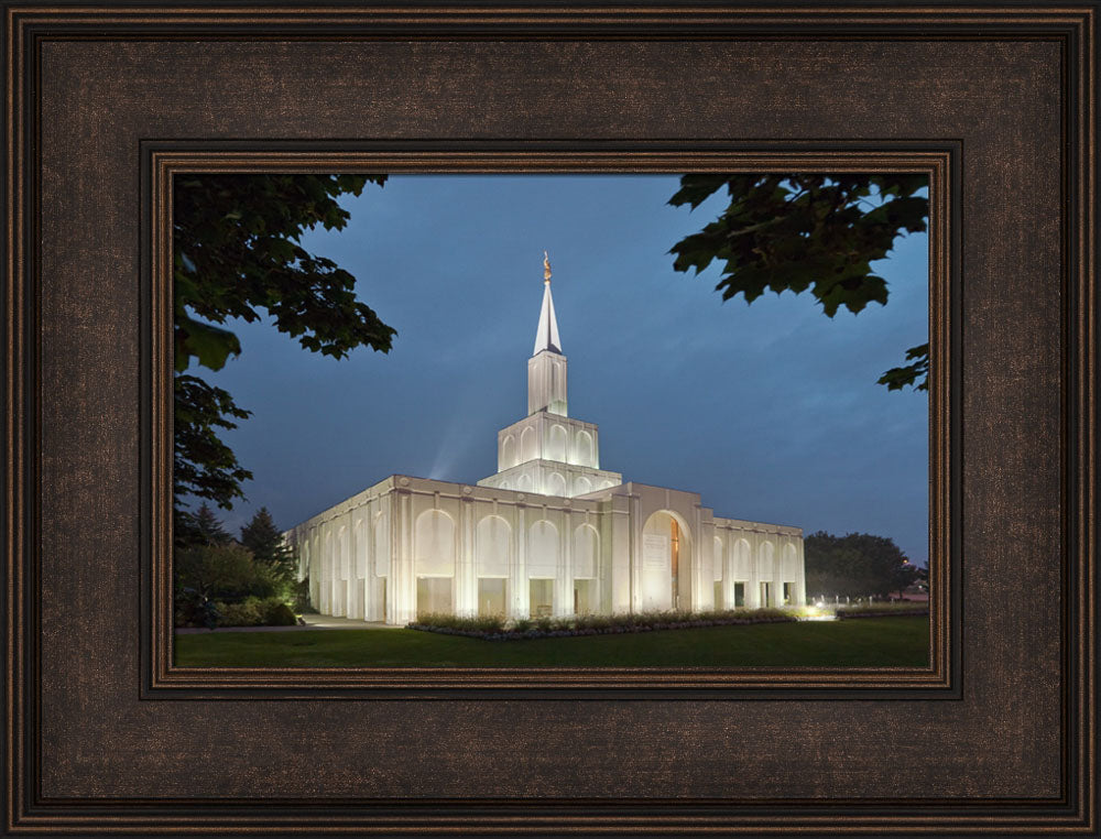 Toronto Temple - Evening by Robert A Boyd