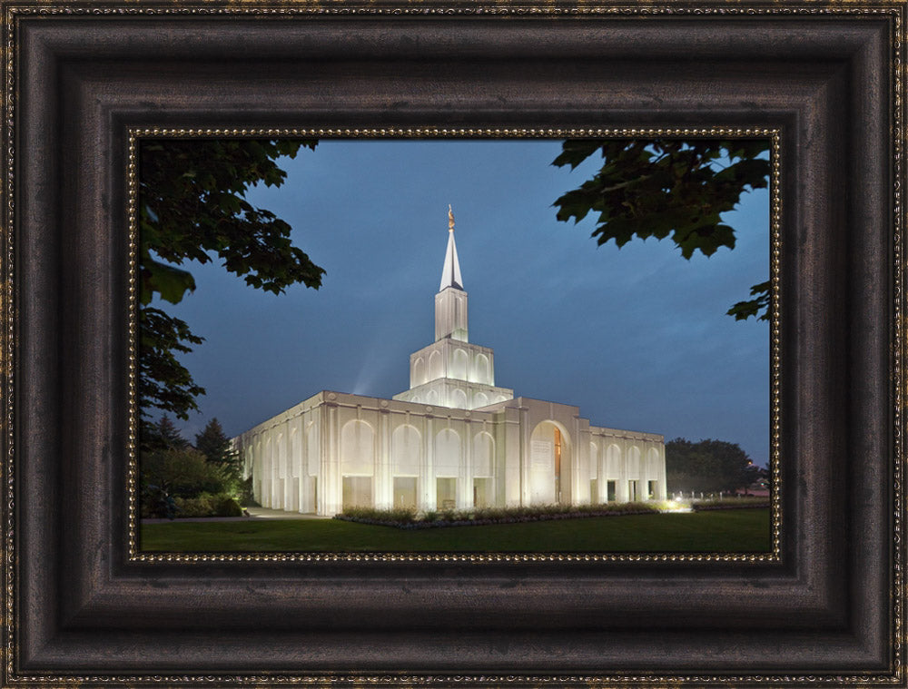 Toronto Temple - Evening by Robert A Boyd