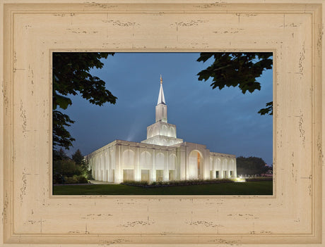 Toronto Temple - Evening by Robert A Boyd