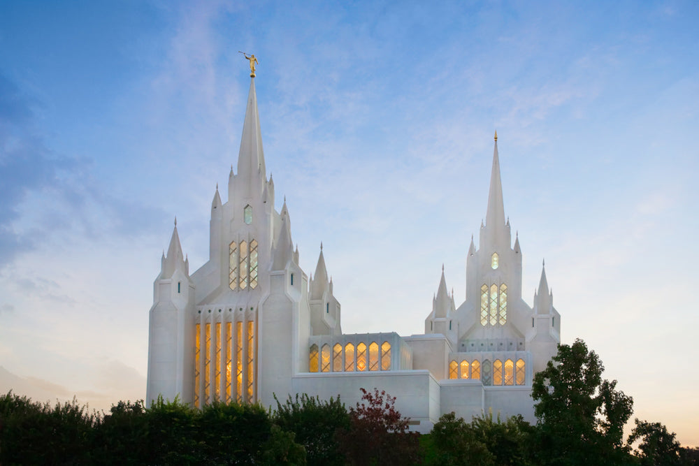 San Diego Temple - Spires by Robert A Boyd