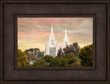 San Diego Temple - Yellow Skies by Robert A Boyd