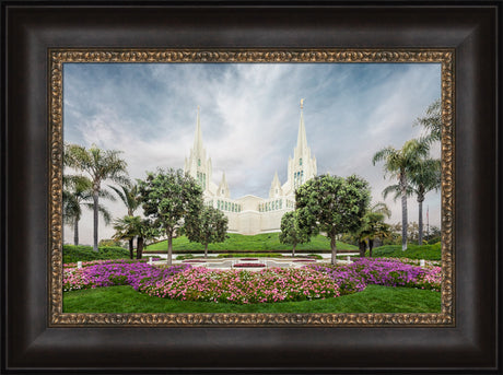 San Diego Temple - Chrome Series by Robert A Boyd