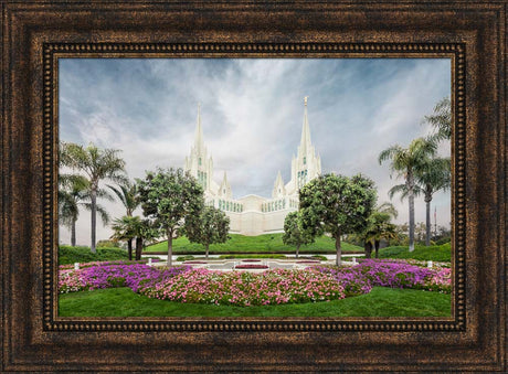 San Diego Temple - Chrome Series by Robert A Boyd