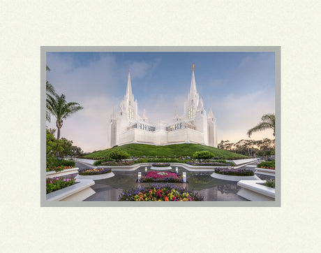 San Diego Temple - Garden View by Robert A Boyd