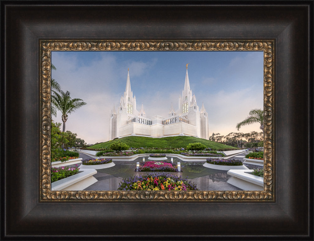 San Diego Temple - Garden View by Robert A Boyd