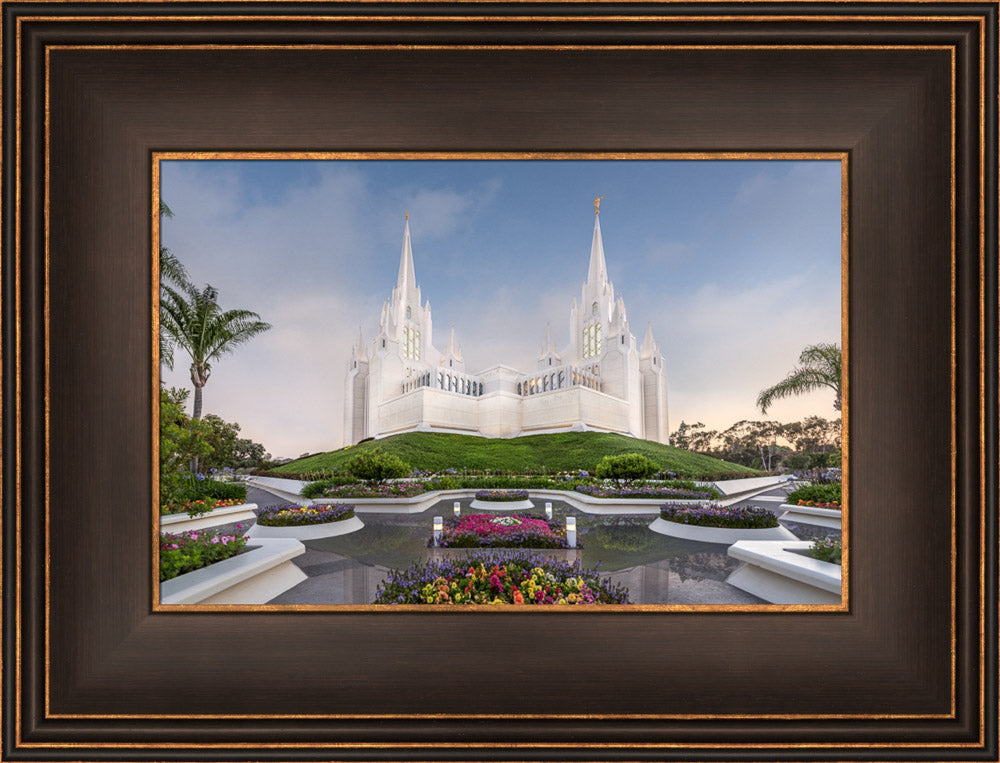 San Diego Temple - Garden View by Robert A Boyd