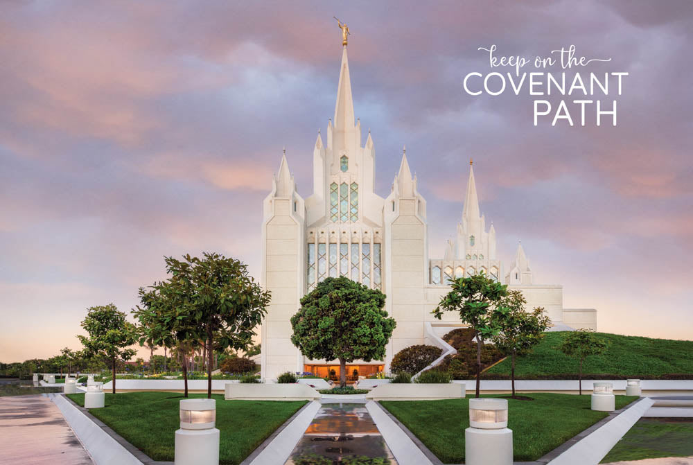 San Diego Temple - Covenant Path Series 12x18 repositionable poster