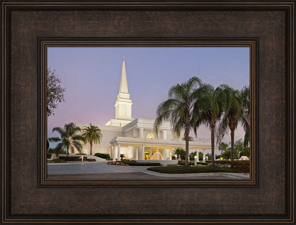 Orlando Temple - Evening Side View by Robert A Boyd