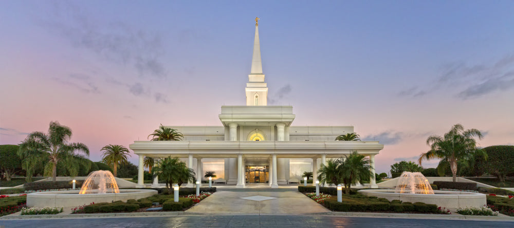 Orlando Temple - Fountains by Robert A Boyd