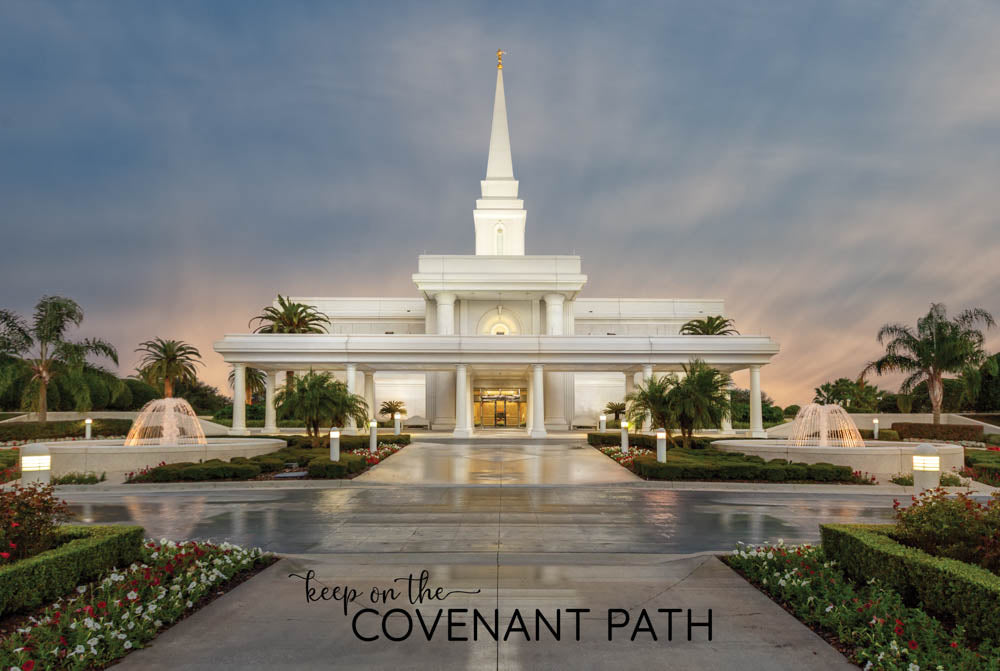 Orlando Temple - Covenant Path 12x18 repositionable poster