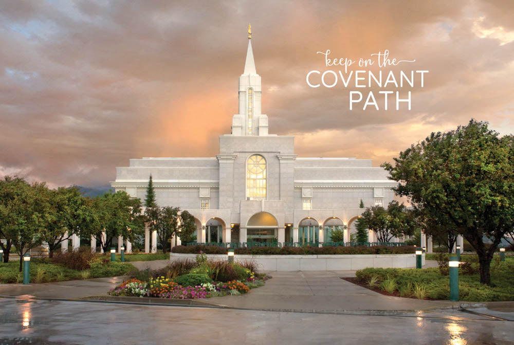 Bountiful Temple - Clearing Storm 12x18 repositionable poster