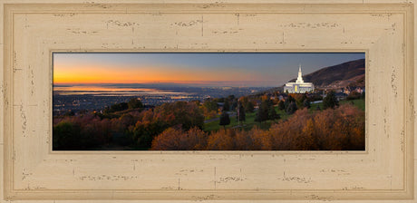 Bountiful Temple - Valley Wide Panoramic by Robert A Boyd