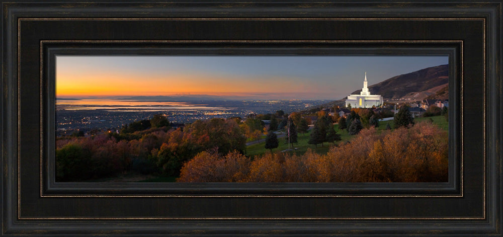 Bountiful Temple - Valley Wide Panoramic by Robert A Boyd